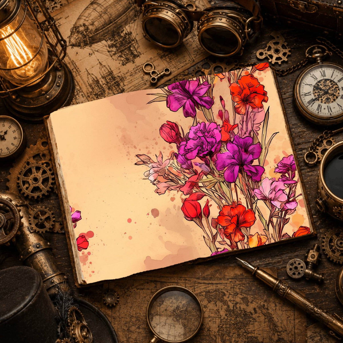 Lilies Digital Papers