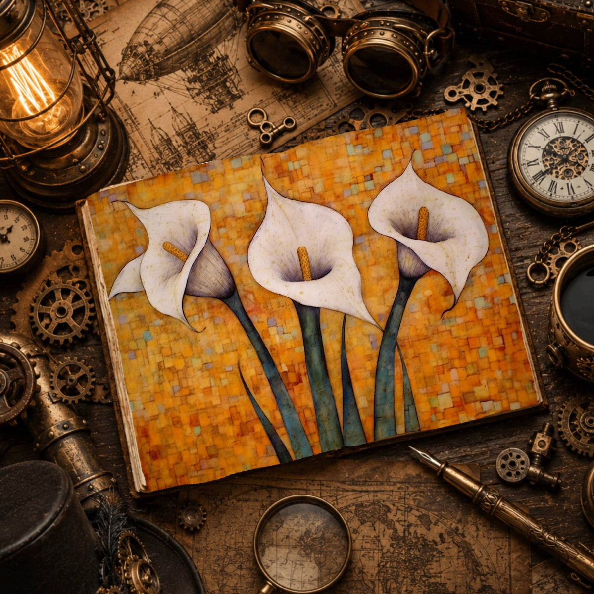 Lilies Digital Papers
