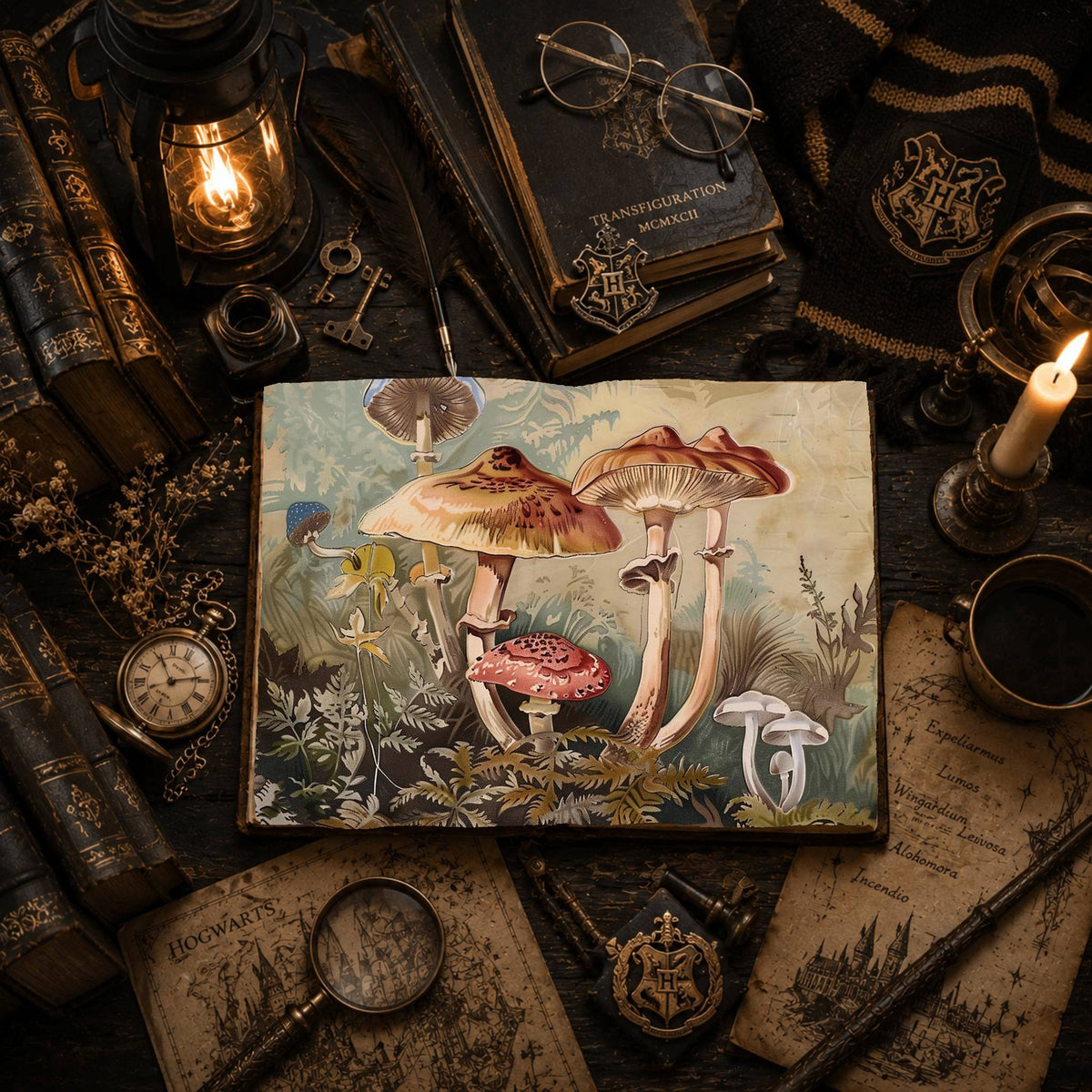 Magic Mushrooms Digital Papers