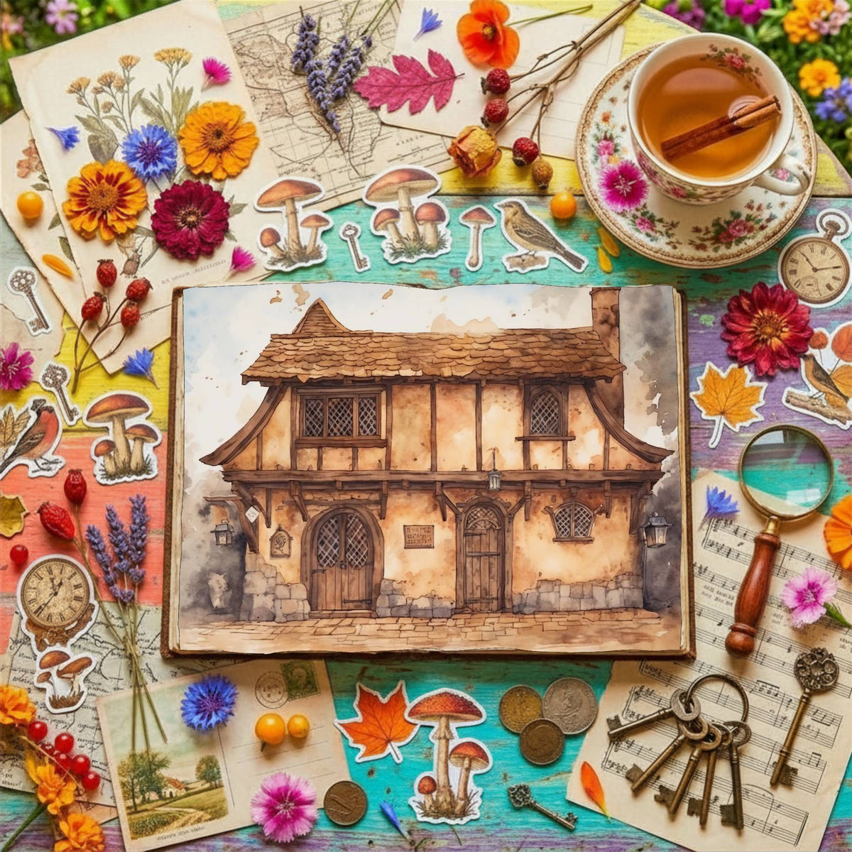 Medieval House Digital Papers