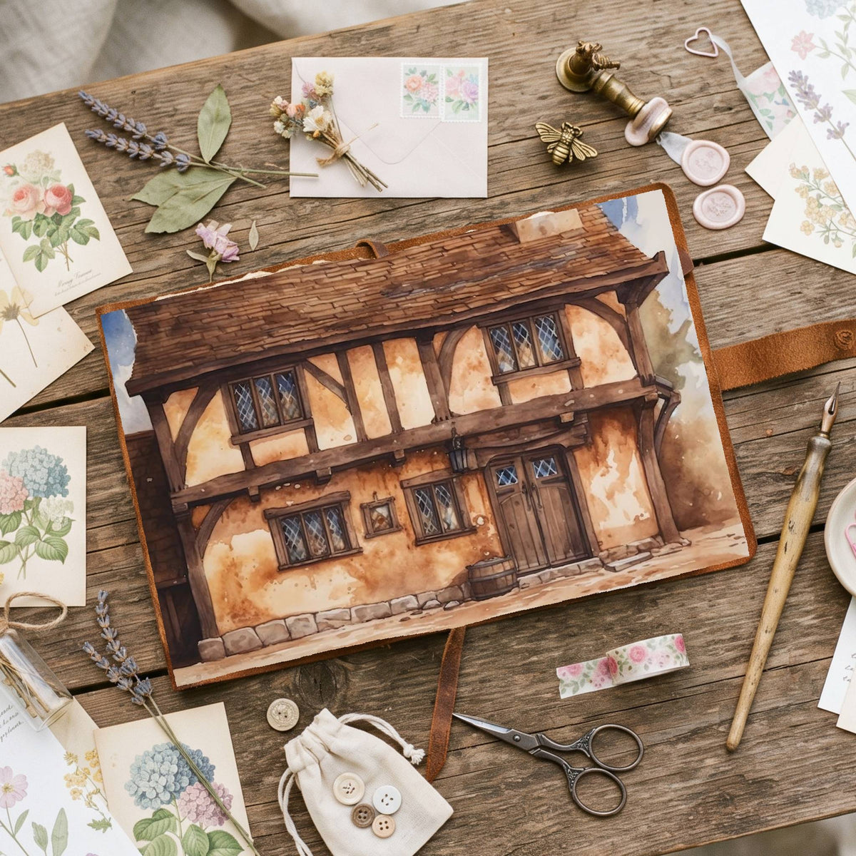 Medieval House Digital Papers