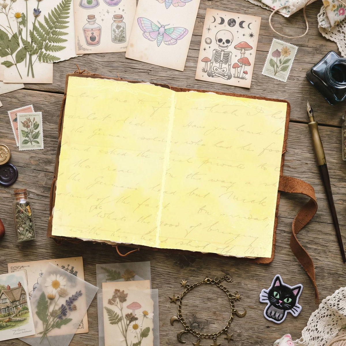 Mixed Color Distressed Blank And Lined Digital Papers