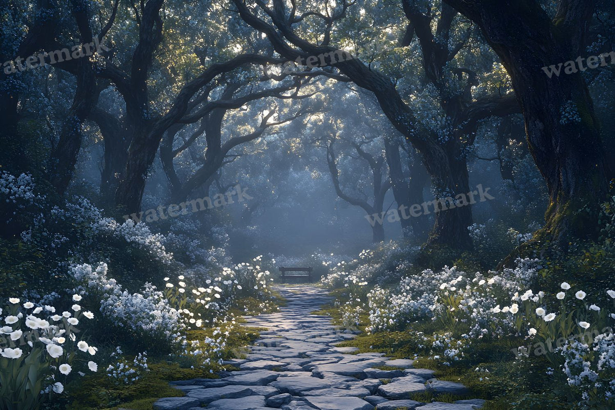 Moonlit Mysteriougarden Backdrop Images