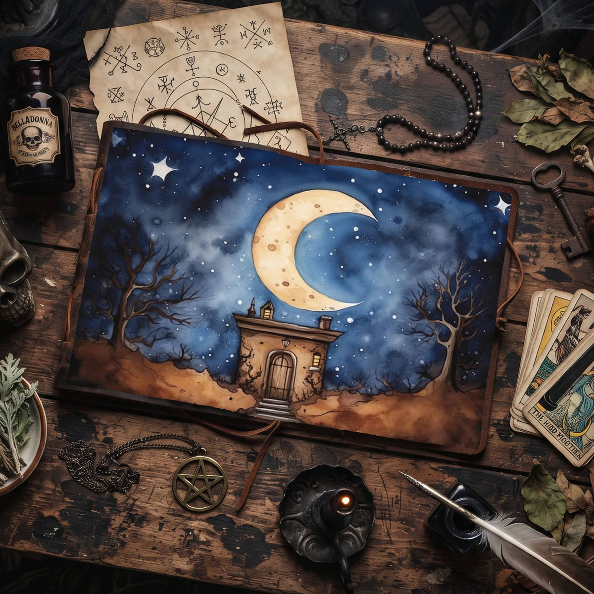 Moonlit Shed Digital Papers