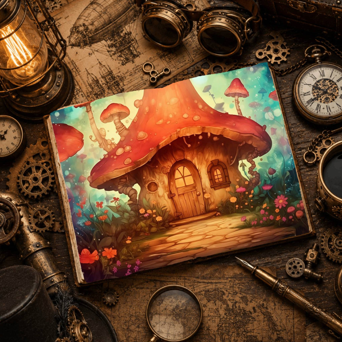 Mushroom Cottage Digital Papers