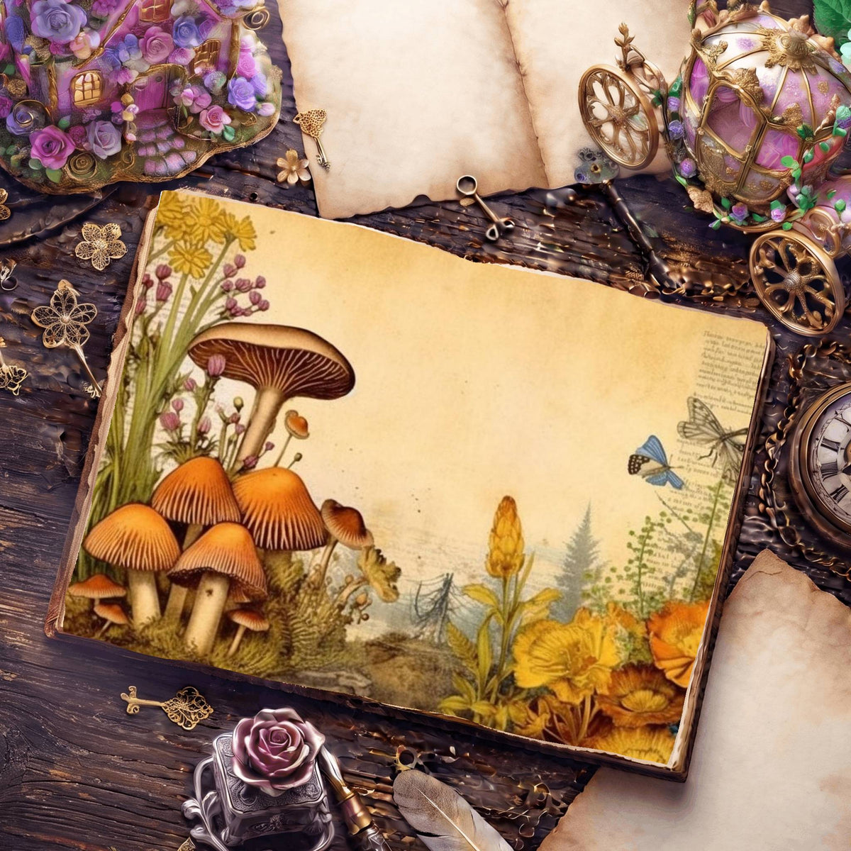 Mushroom Digital Papers
