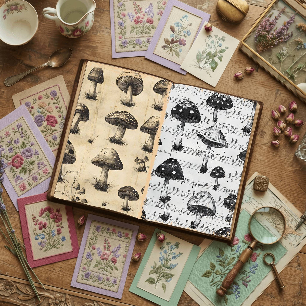 Mushroom Digital Papers