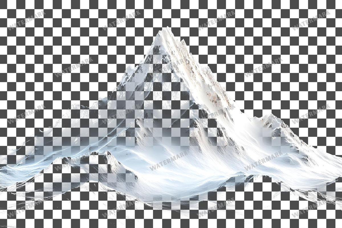 Rocky Mountain Overlay Snowy Peak