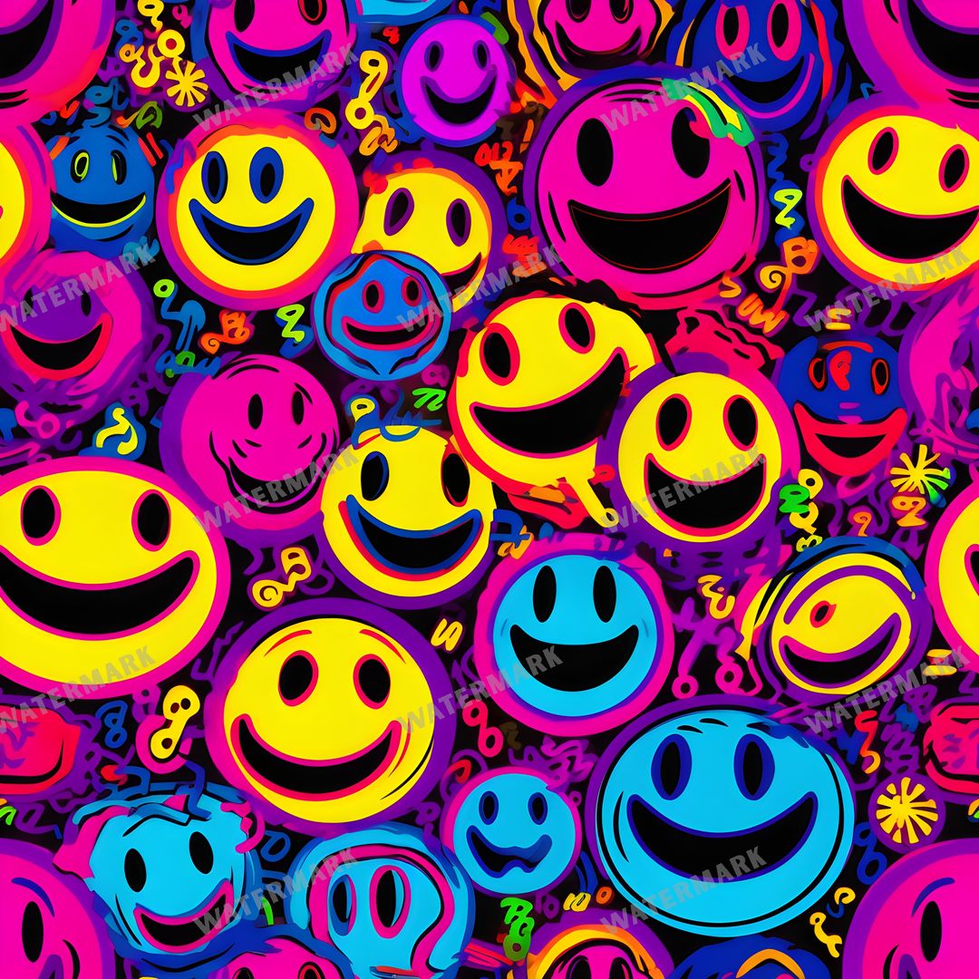 Smileys Seamless Pattern