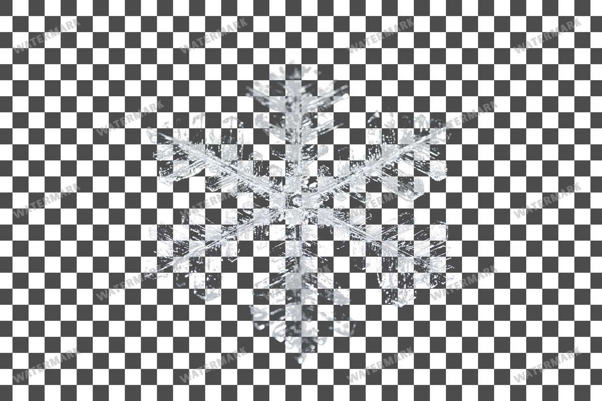 Snowflake Flurry Overlay Swirling Flakes