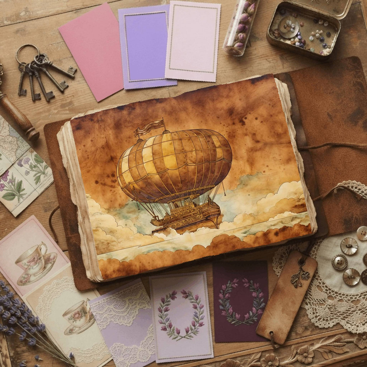 Steampunk Digital Papers