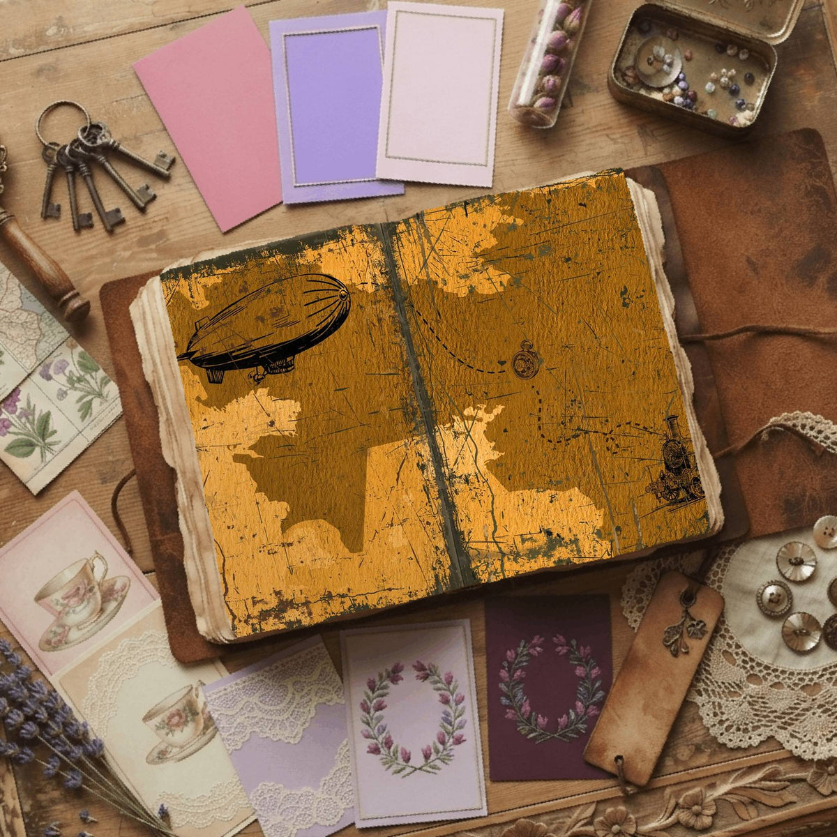 Steampunk Digital Papers