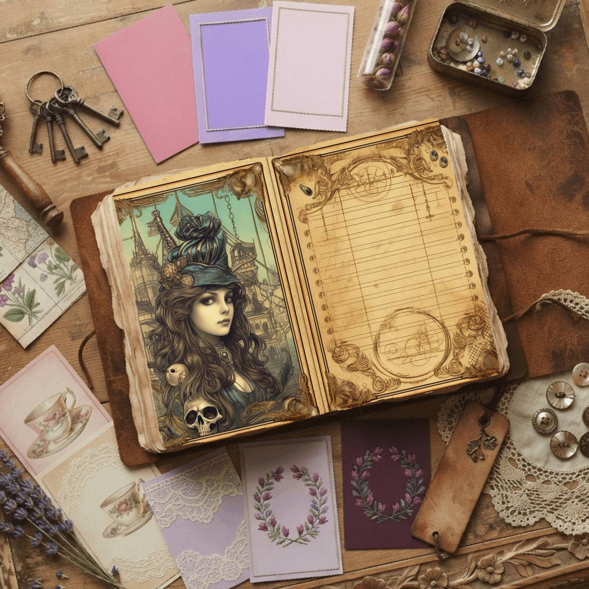 Steampunk Digital Papers