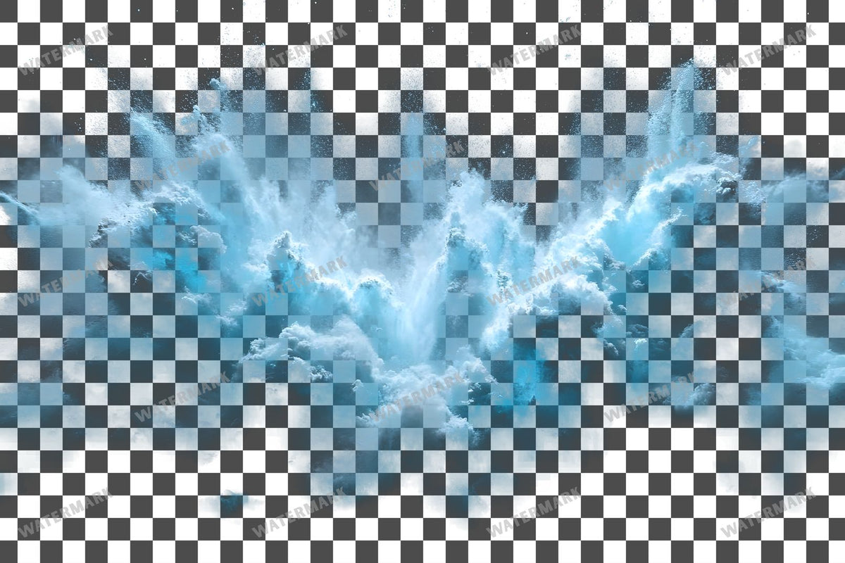 Teal Paint Explosion A Burst Transparent Overlay Pngs