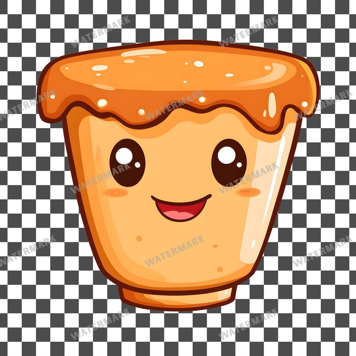 Toffee Kawaii Style clipart PNG on a transparent background, design 4