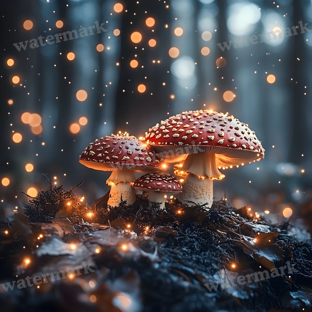 Twilight Mushroom Backdrop Images