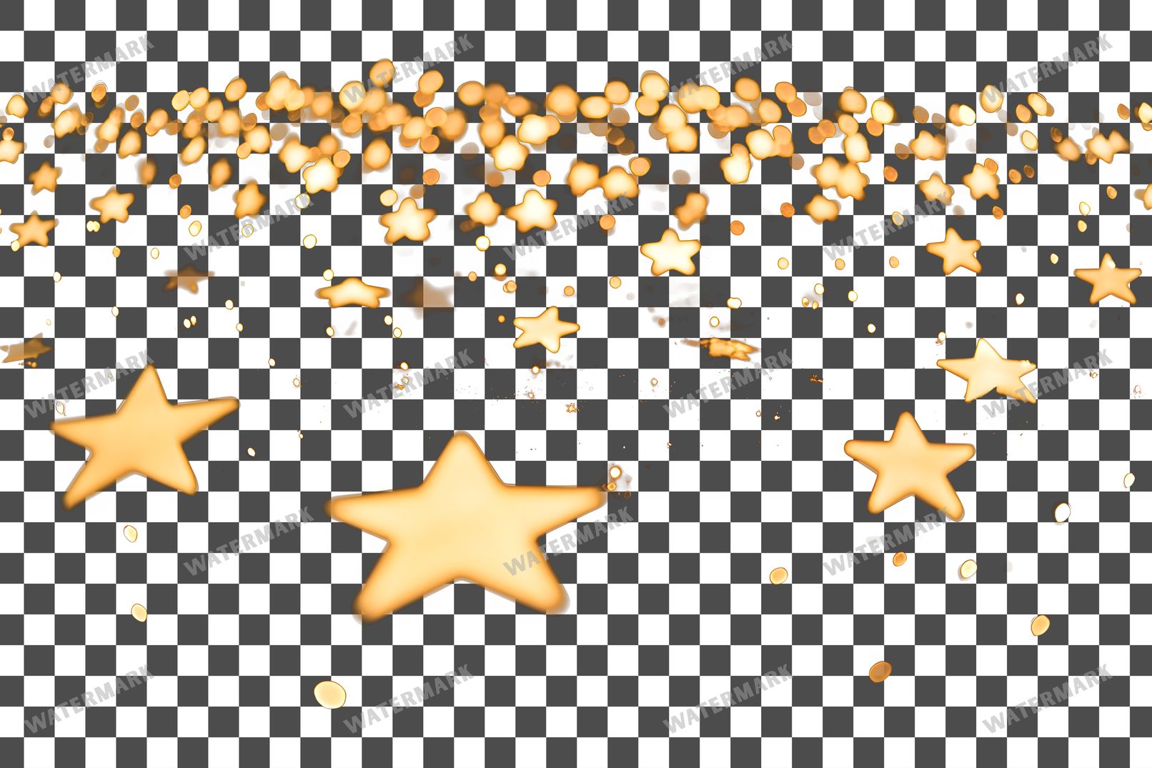 Twinkling Stars Transparent Overlay Pngs