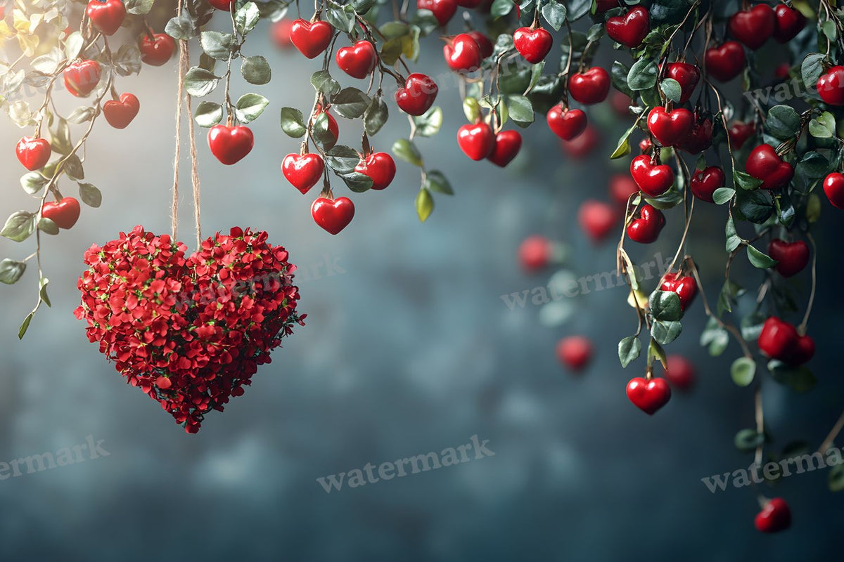 Valentine digital photo backdrop for photo editing, preview 3