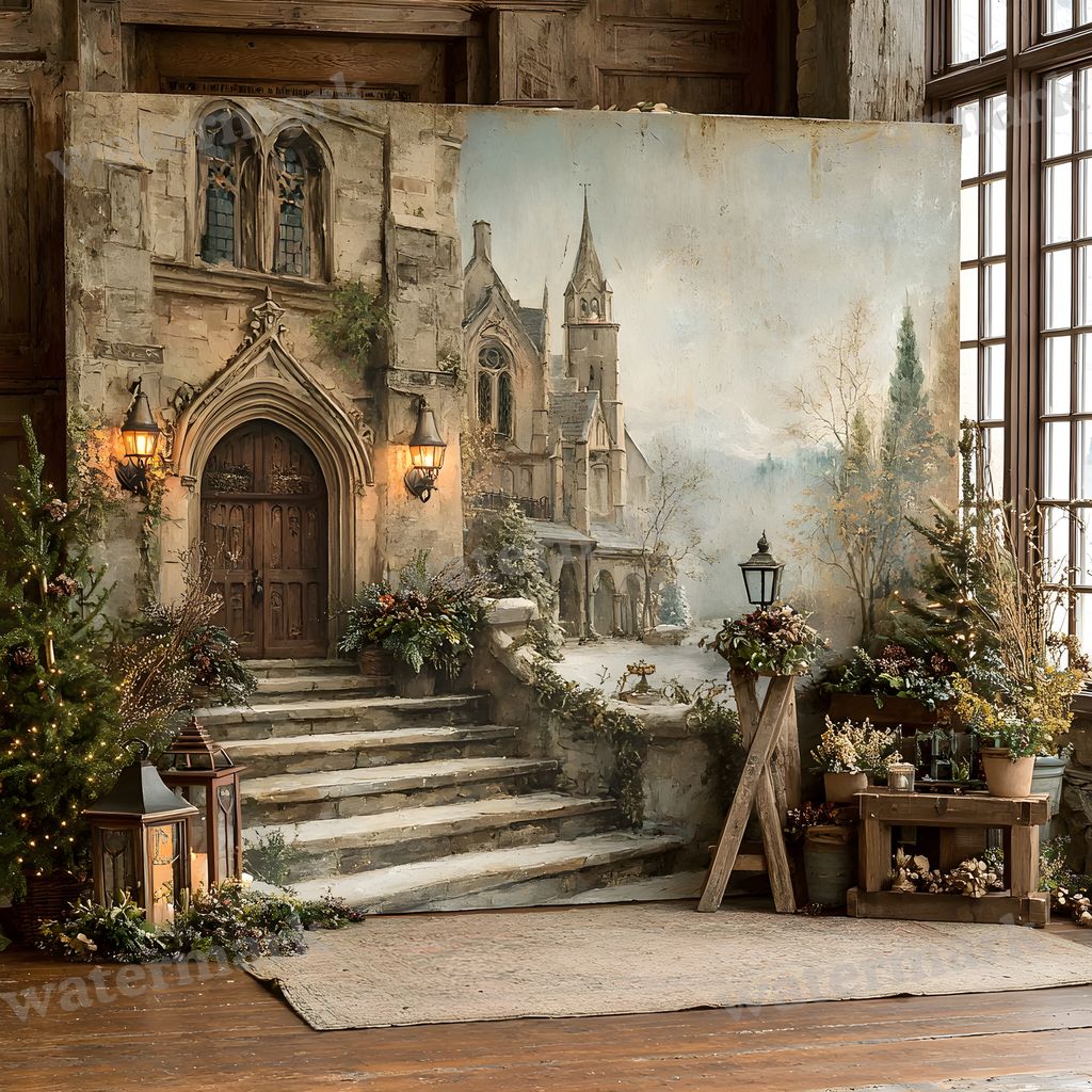 Victorian Christmachaos Backdrop Images