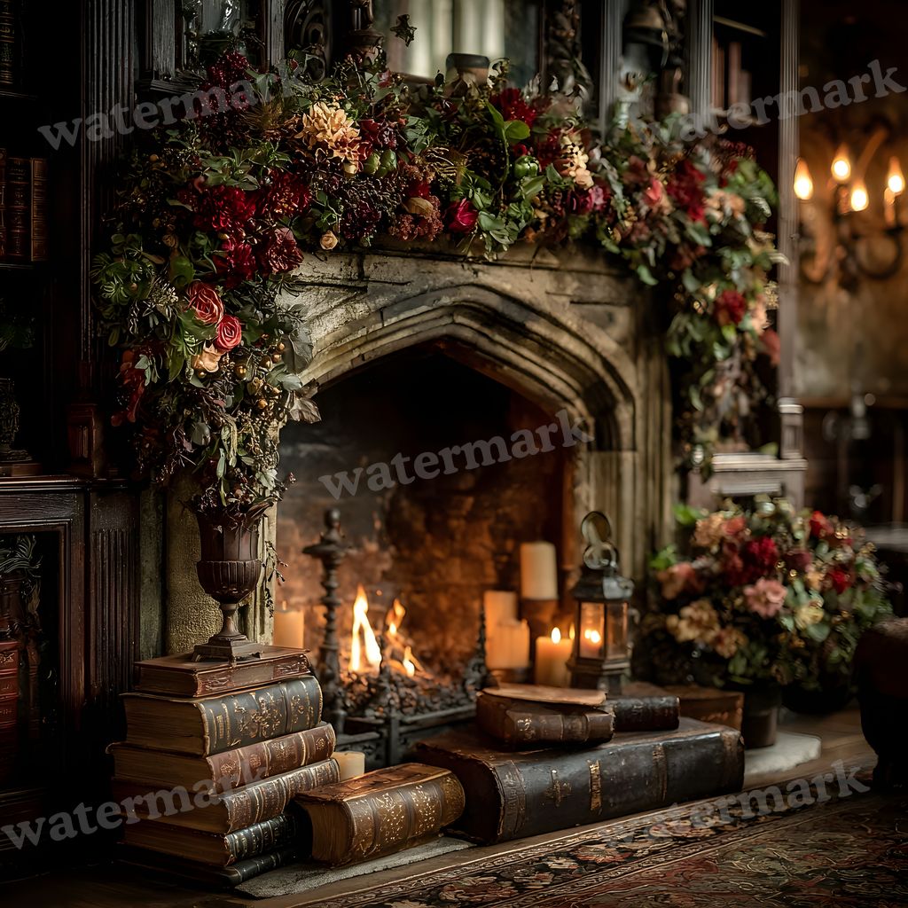 Victorian Christmas Backdrop Images