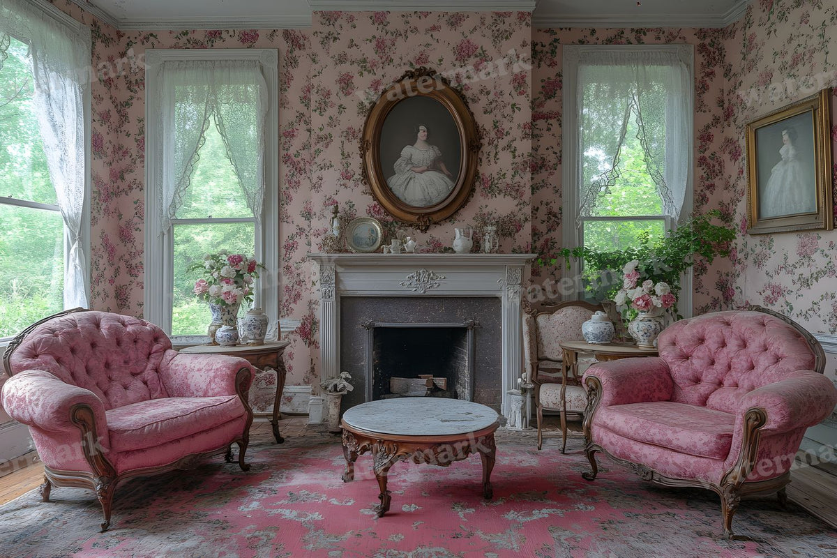 Victorian Parlor Elegance Backdrop Images