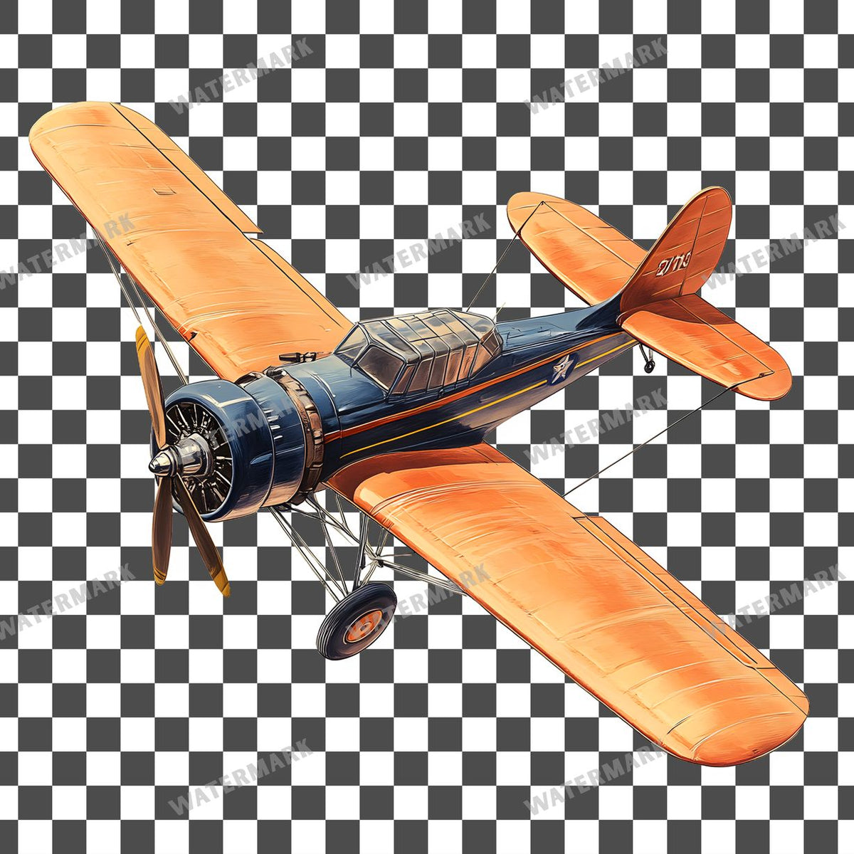 Victrorian Airplane Vintage Style Clipart Pngs