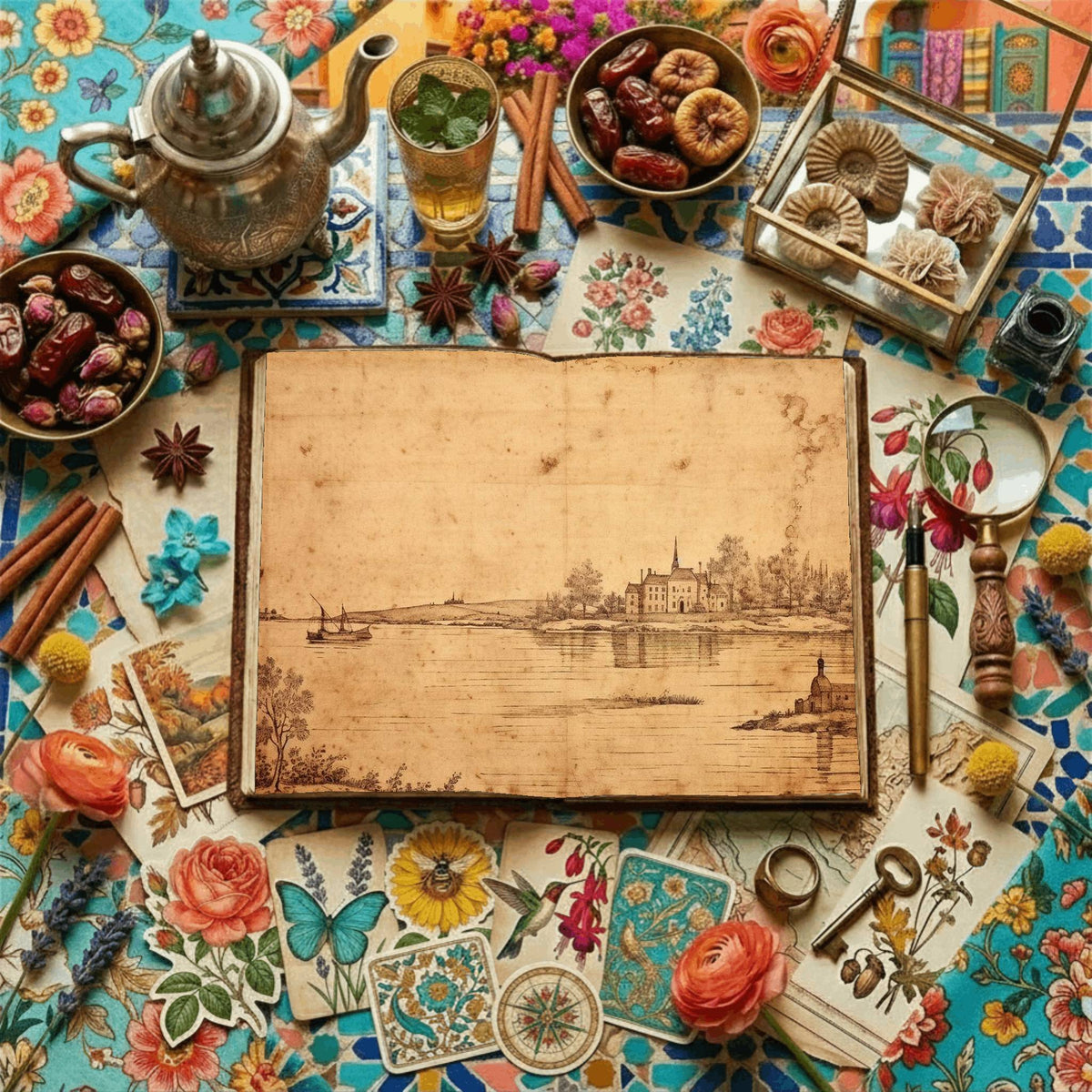 Vintage Landscapes Digital Papers