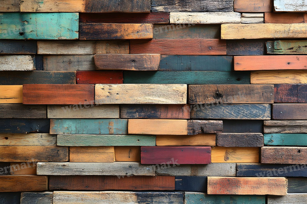 Vintage Wood Texture digital photo backdrop for photo editing, preview 3