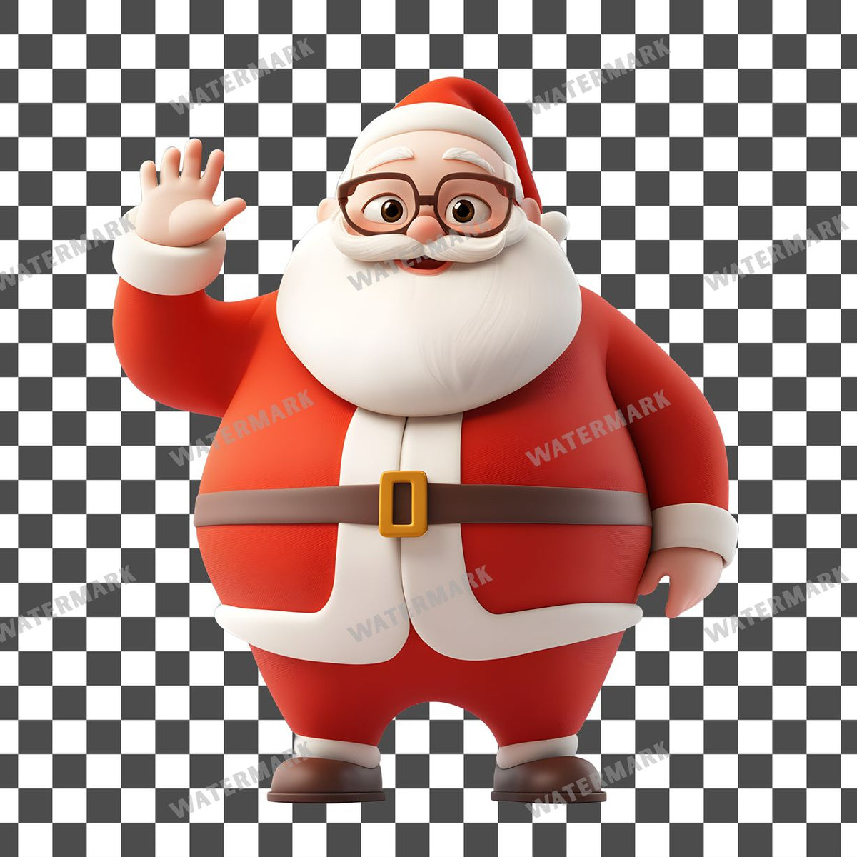 Waving Santa Clipart Pngs