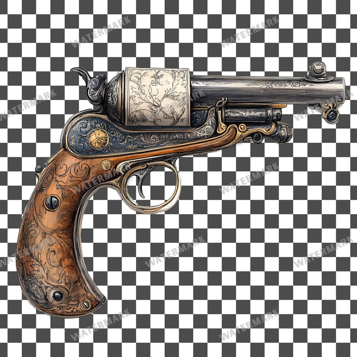 Weapon Vintage Style Clipart Pngs