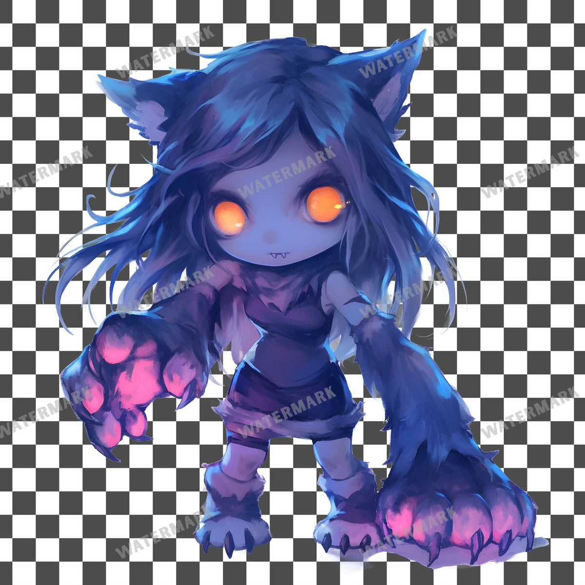 Werewolf Girl Clipart Pngs