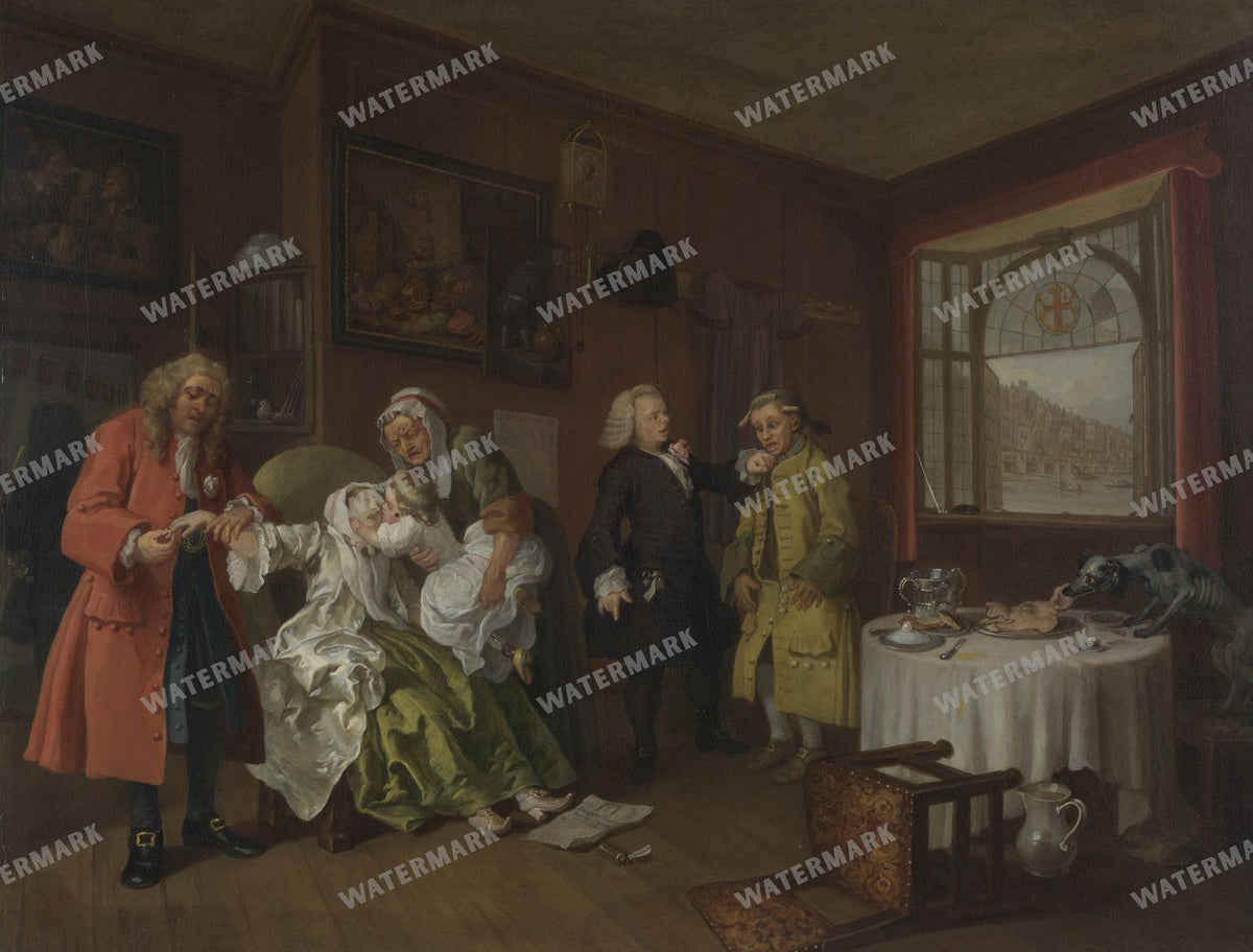 William Hogarth Vintage Paintings