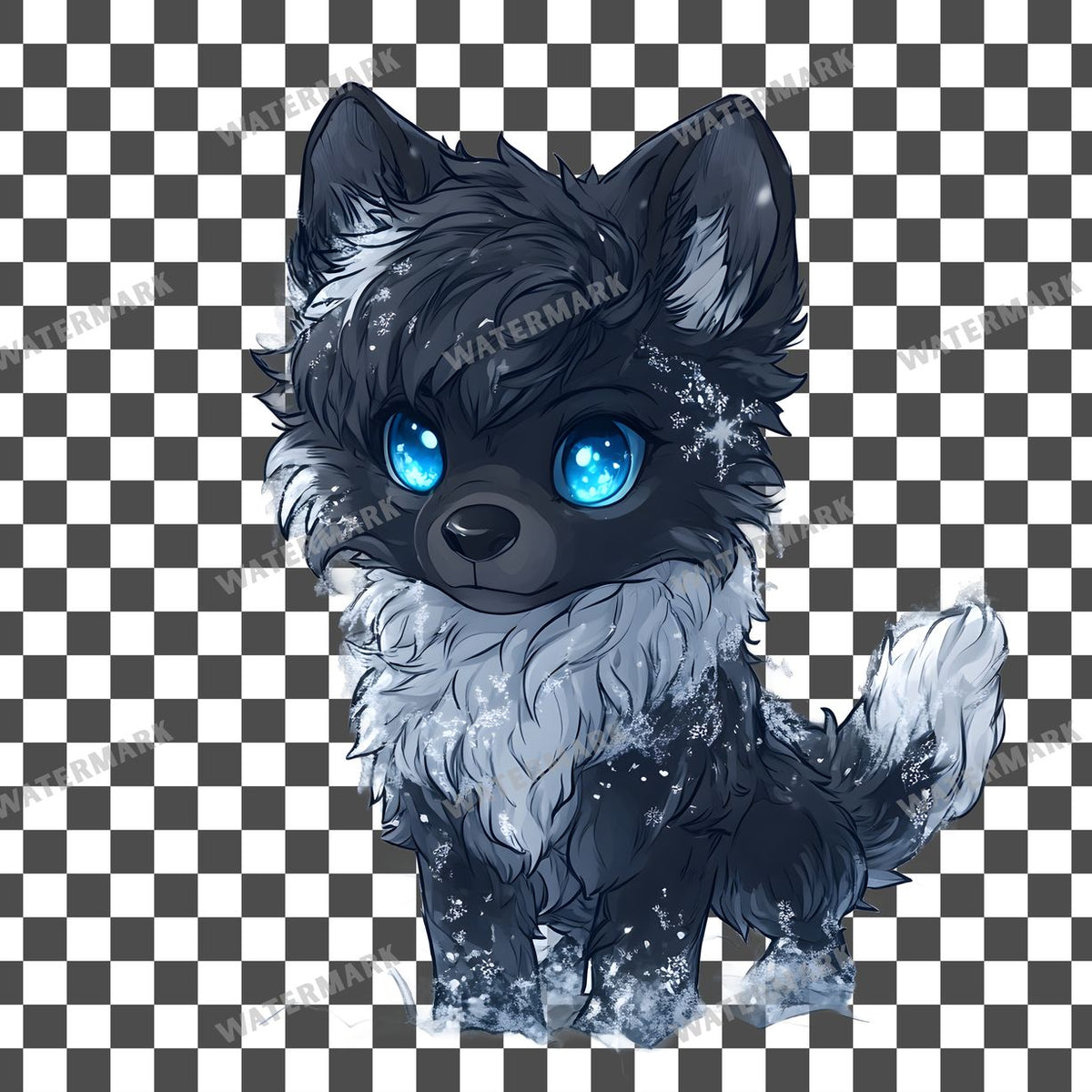 Winter Wolf Clipart Pngs
