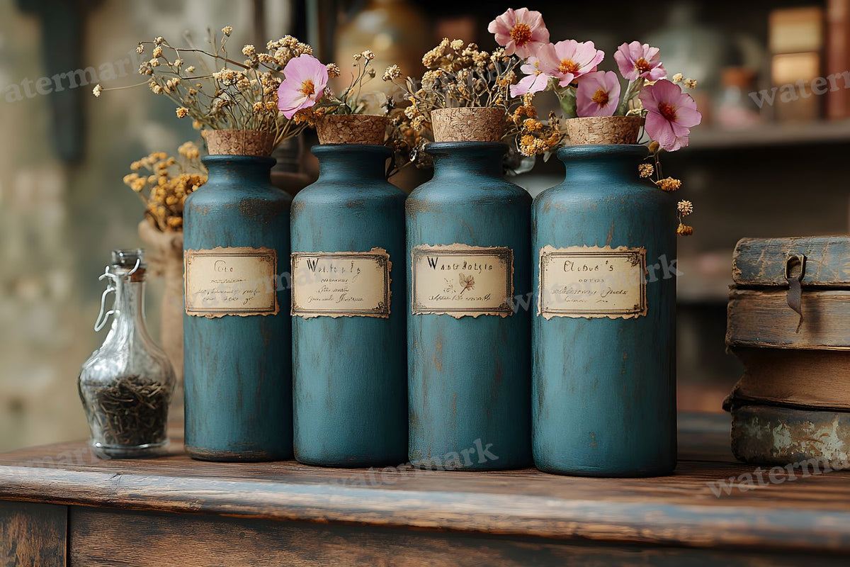 Witch Apothecary Scene Backdrop Images