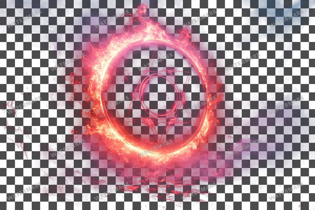 Witch Portal PNG overlay on a transparent checkered background, preview 4