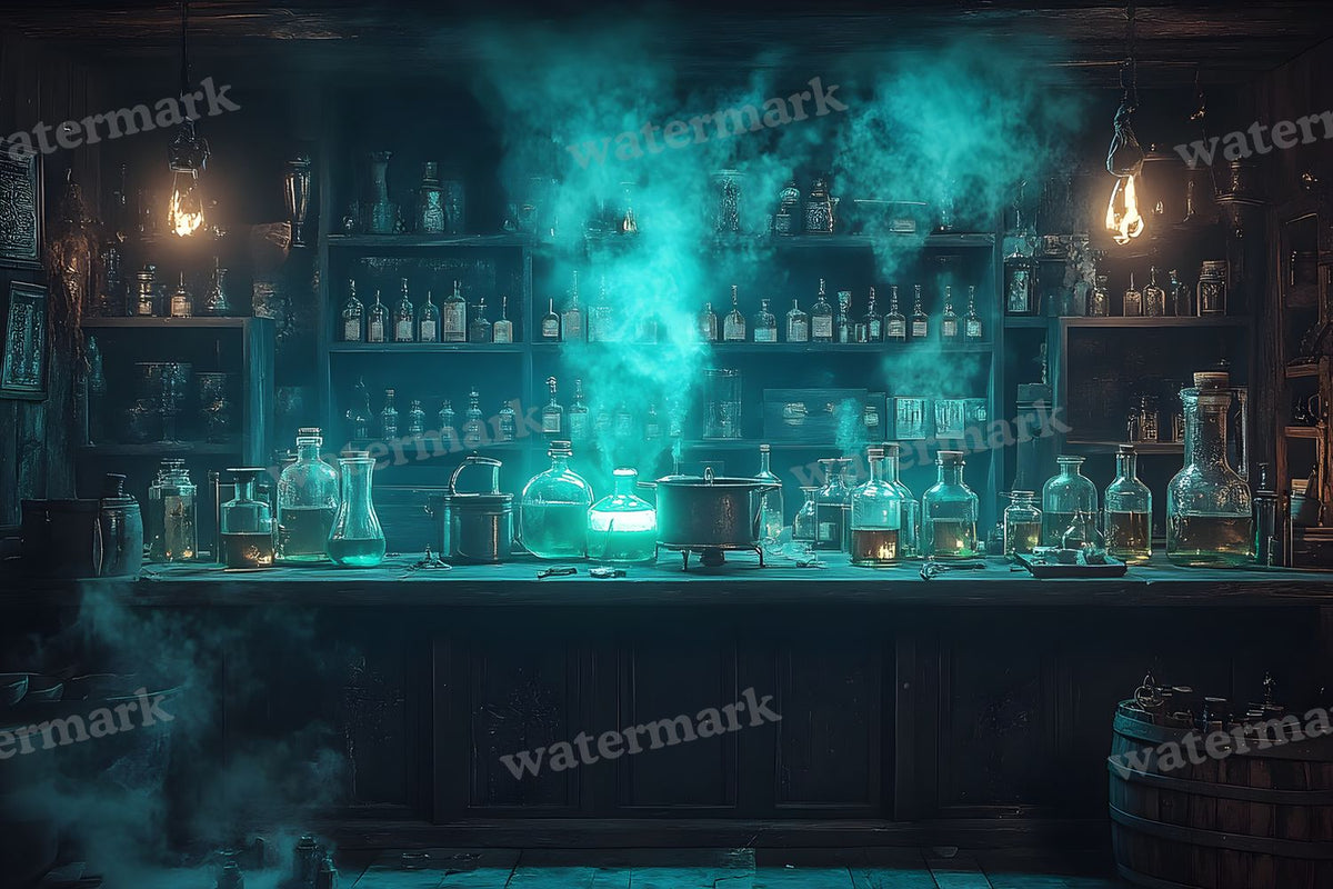 Witch Potion Room Backdrop Images