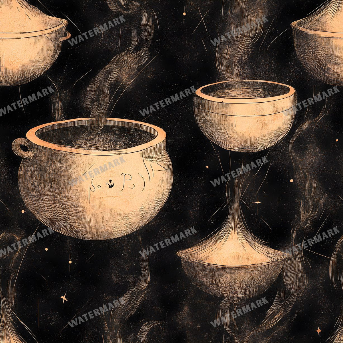 Witchcraft Seamless Pattern