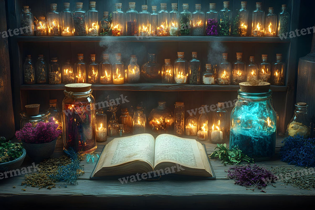 Witchs Apothecary Backdrop Images