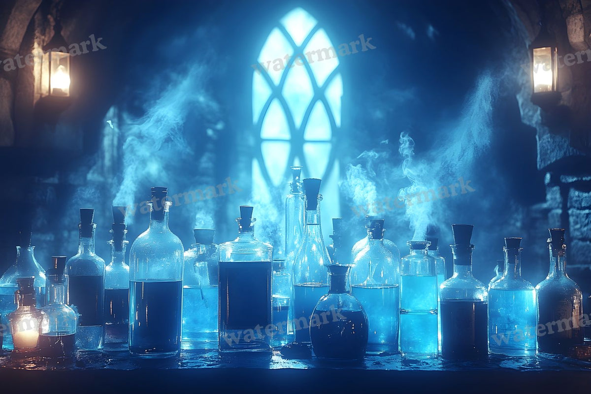 Witchs Apothecaryblue Backdrop Images