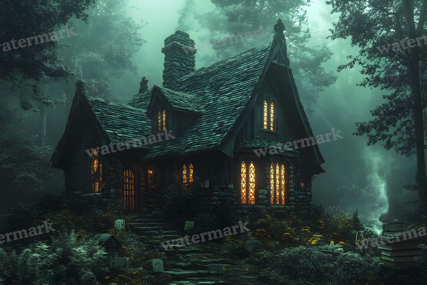 Witchs Cottage Retreat Backdrop Images