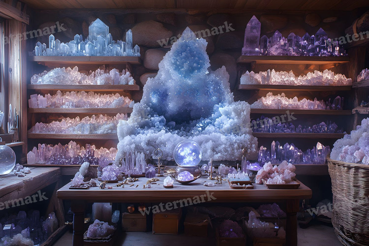 Witchs Crystal Den Backdrop Images