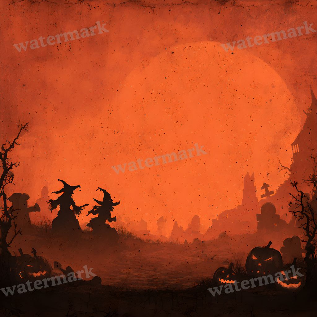 Witchy Halloween Backdrop Images