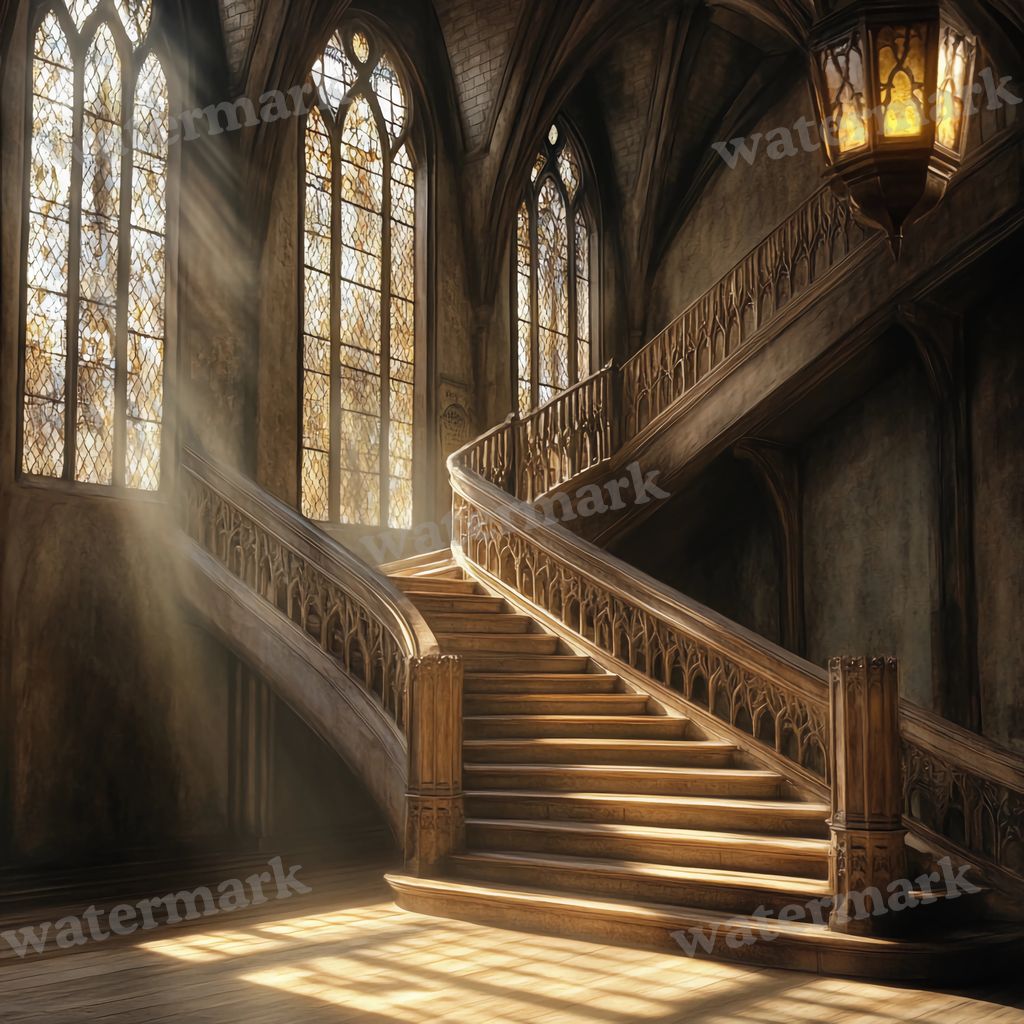 Wizarding School Staircinematic Movie Backdrop Images