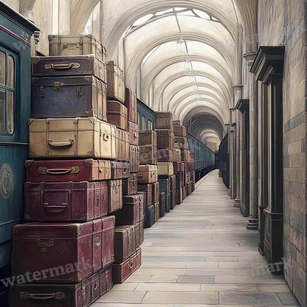 Wizarding School Train Platform Movie Scene Backdrop Images