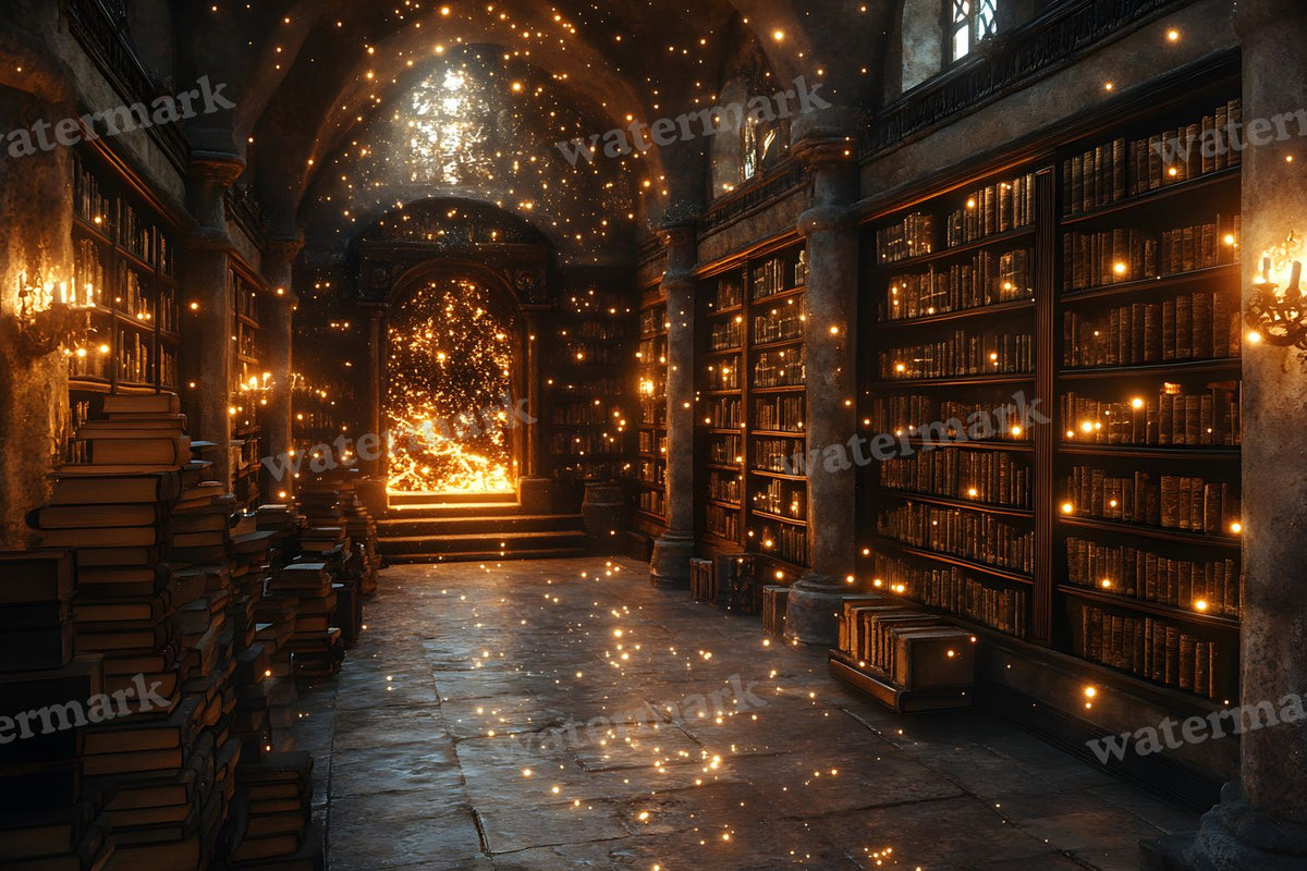 Wizards Library Backdrop Images