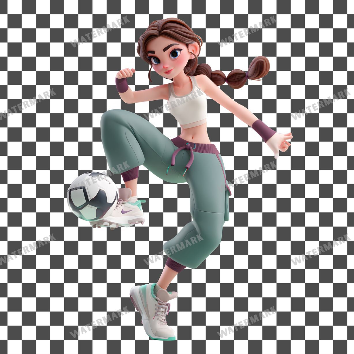 Woman Soccer Clipart Pngs