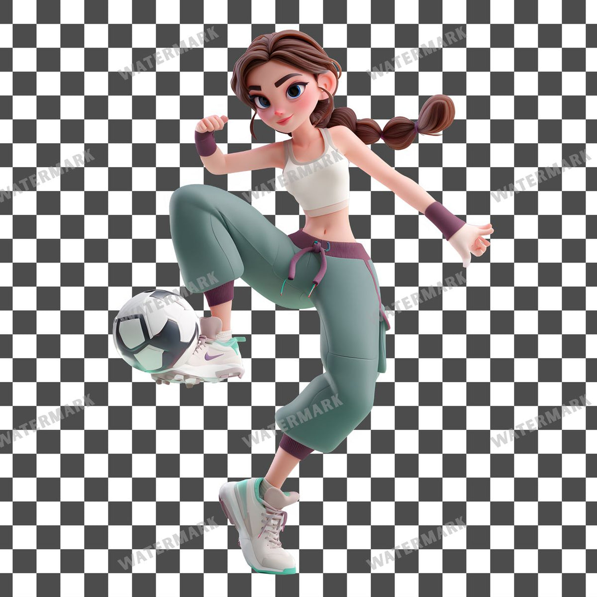 Woman Soccer Clipart Pngs
