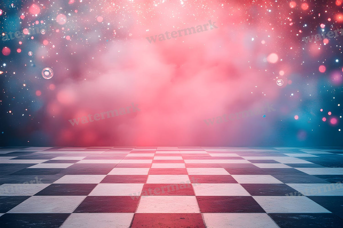 Wonderland Checkers Backdrop Images