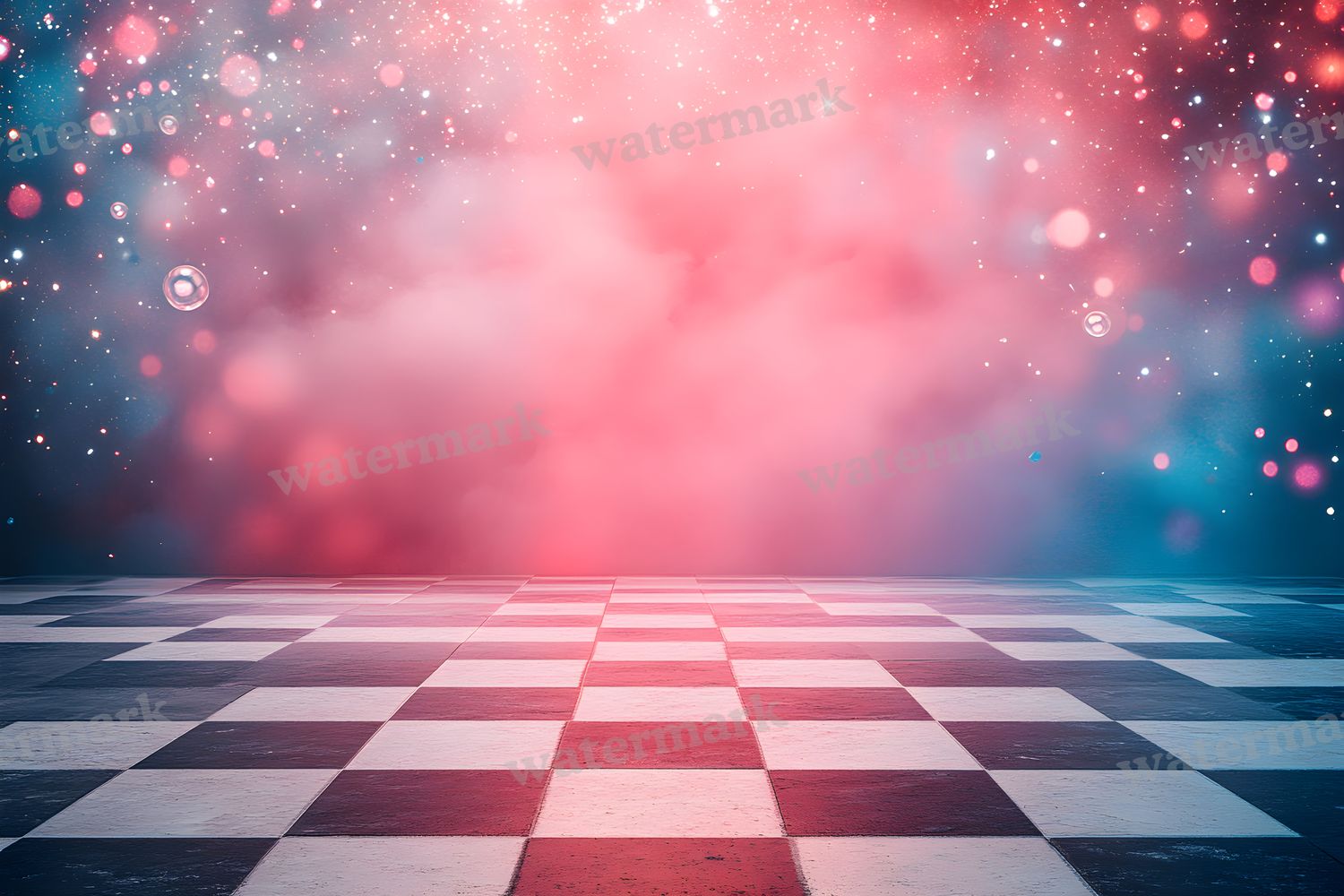 Wonderland Checkers Backdrop Images