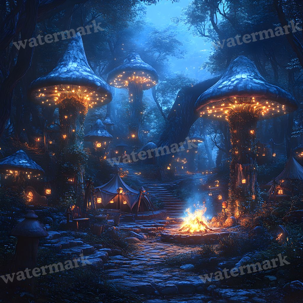 Woodland Elf Sanctuary Backdrop Images